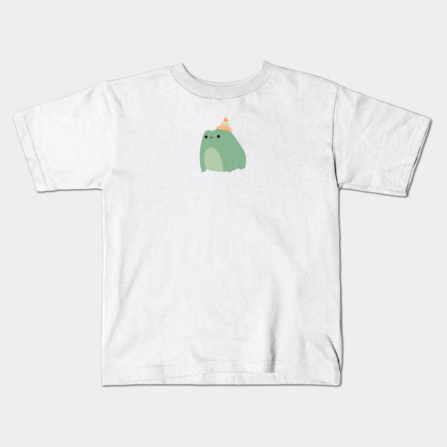 Pride Frog (Rainbow Flag) Kids T-Shirt by i-probably-don't-exist